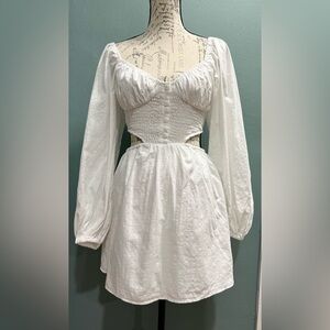 Sabo White Mini Sun Dress XS Baby Doll